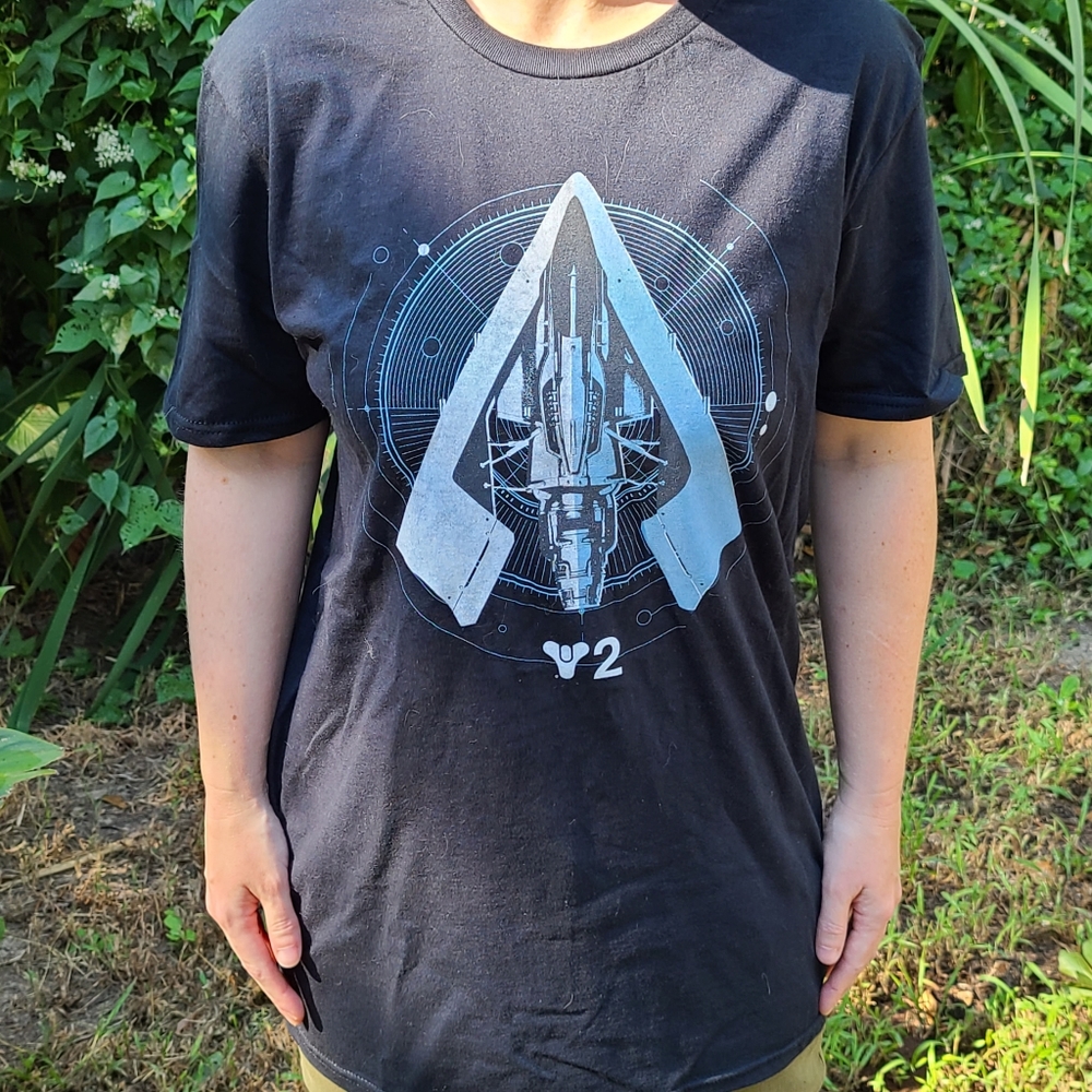 Navy Destiny T shirt Loot Crate Size Medium